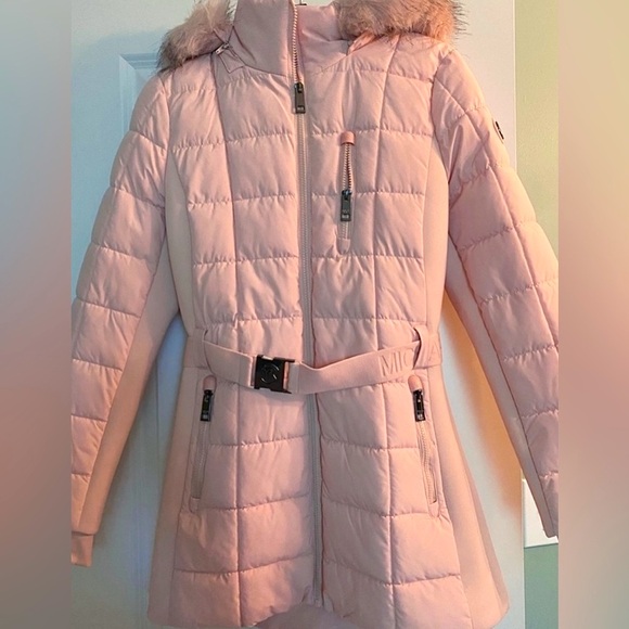 Michael Kors Women’s Belted Puffer Coat- Pink - Picture 7 of 14